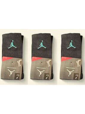 Jordan Socks Air Nike Socks 3 Pairs Jordan Essential Men High Cut SIZE LARGE